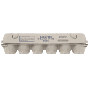 Food Club Cage Free White Large Eggs 18 Each