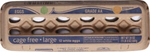 Food Club Cage Free White Eggs Large 12 ea