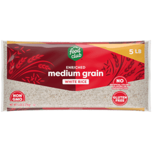Food Club Medium Grain Enriched White Rice 5 lb