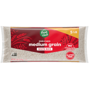 Food Club Enriched Medium Grain White Rice 5 lb