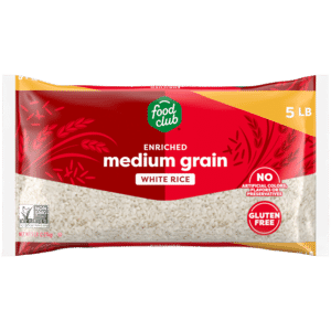 Food Club Enriched Medium Grain White Rice 5 lb