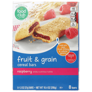 Raspberry Fruit & Grain Cereal Bars