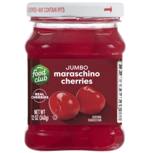 Food Club Jumbo Maraschino Cherries 12 oz