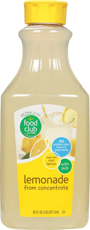 Food Club Lemonade with Pulp 52 fl oz