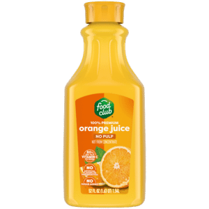 Food Club No Pulp 100% Premium Orange Juice 52 fl oz