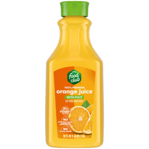 Food Club 100% Premium with Pulp Orange Juice 52 fl oz