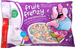 Food Club Fruit Frenzy with Marshmallows Cereal 28 oz