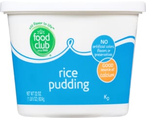 Food Club Rice Pudding 22 oz