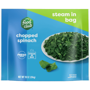 Food Club Steam in Bag Chopped Spinach 10 oz