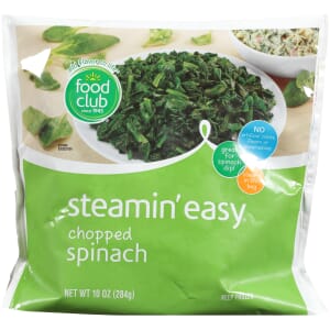 Steamin’ Easy  Chopped Spinach