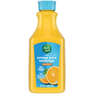 Food Club Light No Pulp Orange Juice Beverage 52 fl oz