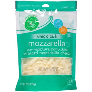 Thick Cut Low-Moisture Part-Skim Shredded Mozzarella Cheese