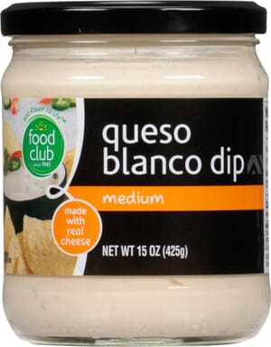 Food Club Medium Queso Blanco Dip 15 oz