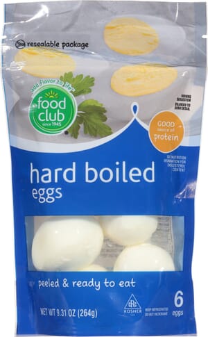 Food Club Hard Boiled Eggs 6 ea