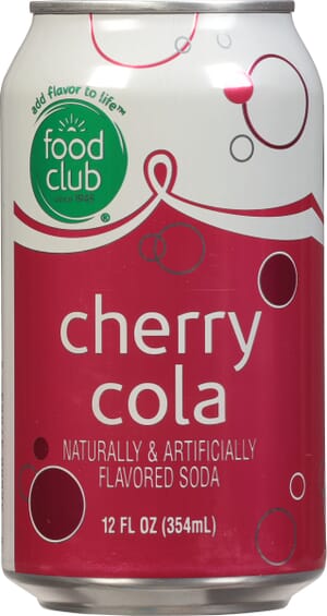 Food Club Cherry Cola Soda 12 fl oz