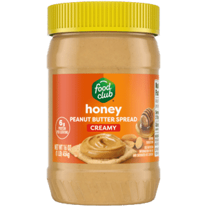 Food Club Creamy Honey Peanut Butter Spread 16 oz