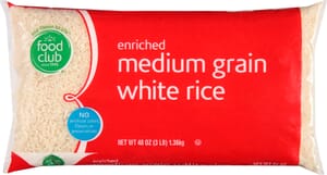 Food Club Enriched Medium Grain White Rice 48 oz