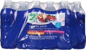 Food Club Purified Water Beverage Variety Pack 24 – 16.9 fl oz Bottles