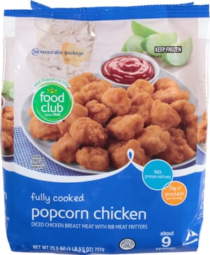 Food Club Fully Cooked Popcorn Chicken 25.5 oz