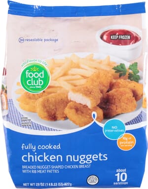 Food Club Fully Cooked Chicken Nuggets 29 oz