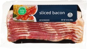 Food Club Sliced Bacon 12 oz