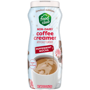 Food Club Non-Dairy Peppermint Mocha Coffee Creamer 15 oz