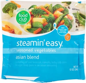 Food Club Steamin’ Easy Asian Blend Seasoned Vegetables 12 oz