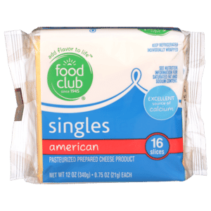 American Pasteurized Prepared Cheese Product Singles