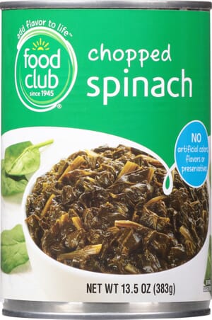 Food Club Chopped Spinach 13.5 oz