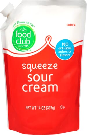 Food Club Squeeze Sour Cream 14 oz