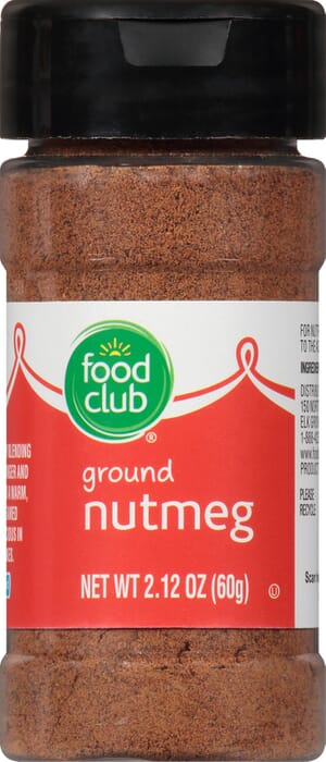 Food Club Ground Nutmeg 2.12 oz Bottle