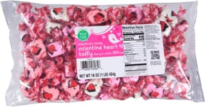 Food Club Valentine Heart Taffy Cherry & Vanilla Valentine’s Candy 16 oz