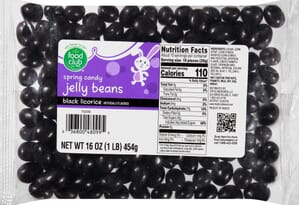 Food Club Spring Candy Black Licorice Jelly Beans 16 oz