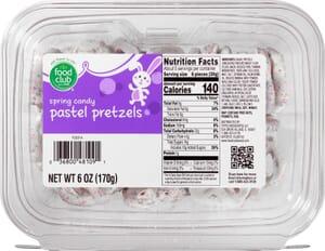 Food Club Spring Candy Pastel Pretzels 6 oz