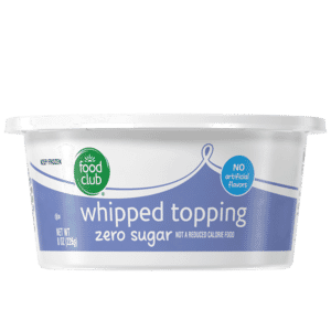 Food Club Zero Sugar Whipped Topping 8 oz