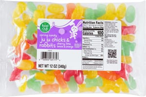 Food Club Spring Candy Assorted Juju Chicks & Rabbits 12 oz