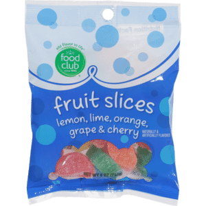 Food Club Fruit Slices Candy 9 oz