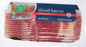 Food Club Applewood Smoked Sliced Bacon 16 oz