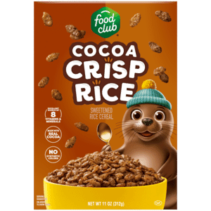 Food Club Cocoa Crisp Rice Cereal 11 oz