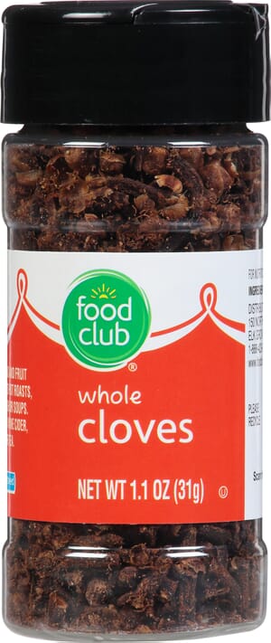 Food Club Whole Cloves 1.1 oz