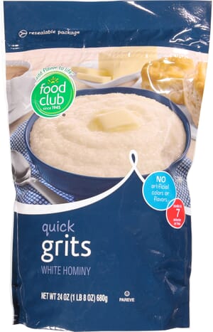 Food Club White Hominy Quick Grits 24 oz