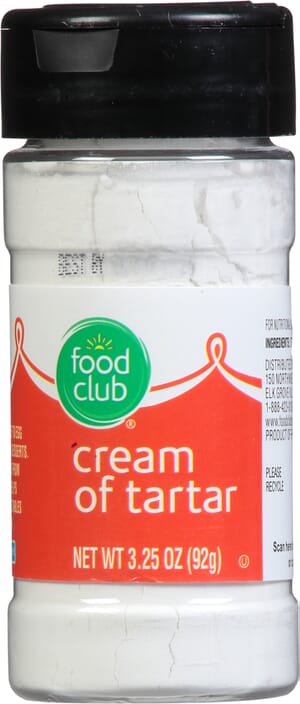 Food Club Cream of Tartar 3.25 oz