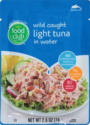 Food Club Light Tuna in Water 2.6 oz