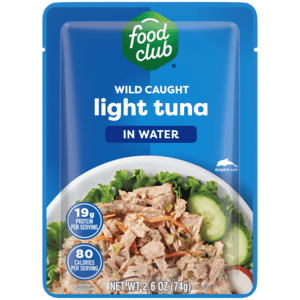 Food Club Wild Caught Light Tuna in Water 2.6 oz