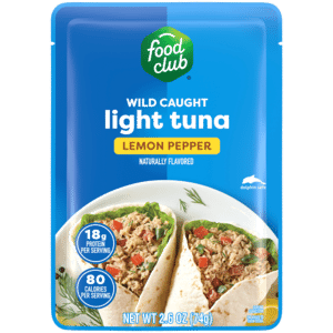 Food Club Wild Caught Light Lemon Pepper Tuna 2.6 oz