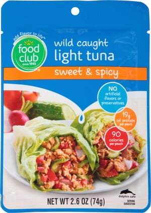 Food Club Wild Caught Light Sweet & Spicy Tuna 2.6 oz