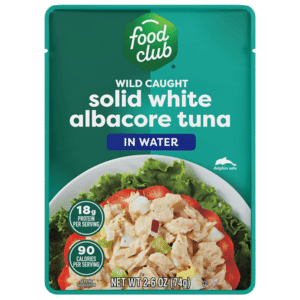Food Club Wild Caught Solid White Albacore Tuna in Water 2.6 oz