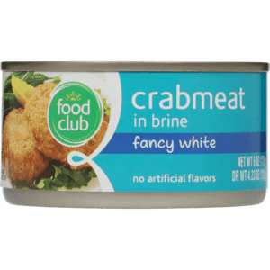 Food Club Fancy White Crabmeat in Brine 6 oz