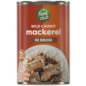 Food Club Wild Caught Mackerel in Brine 15 oz