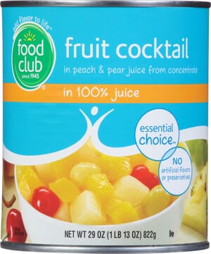 Food Club Essential Choice Fruit Cocktail in 100% Juice 29 oz